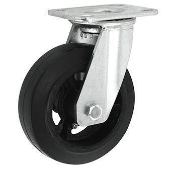 Heavy-duty Cast Iron Rubber Casters