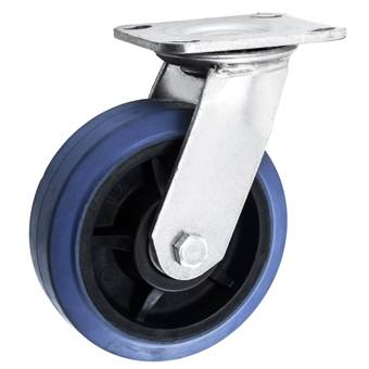 Heavy-duty Blue Elastic Rubber Casters