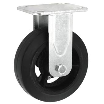 Heavy-duty Cast Iron Rubber Casters