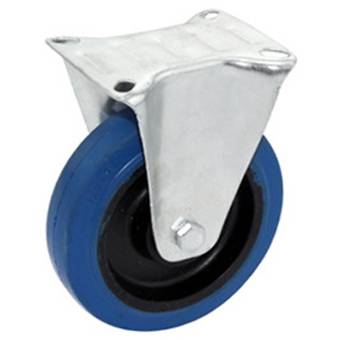 European Style Medium-dutyPlate Moldon Rubber Casters