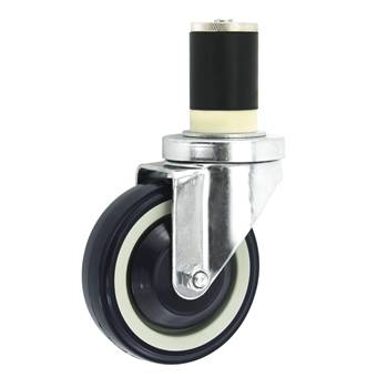 Medium-duty Thread Stem TPU Casters(Expansive Rubber)
