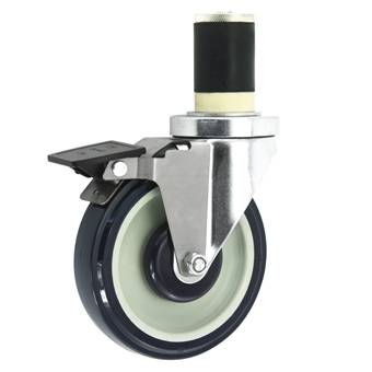 Medium-duty Thread Stem TPU Casters(Expansive Rubber)