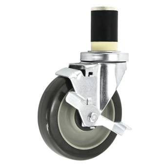 Medium-duty Thread Stem TPU Casters(Expansive Rubber)