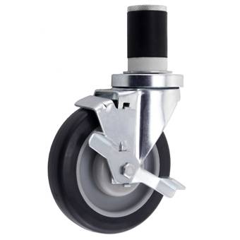 Medium-duty Thread Stem TPU Casters(Expansive Rubber)