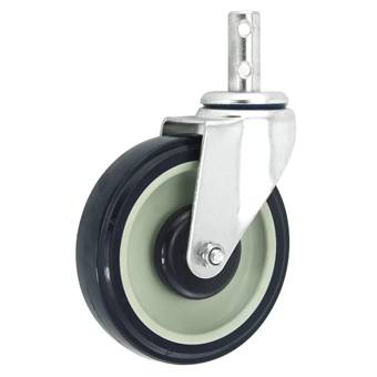 Medium-duty Thread Stem TPU Casters(Dual Holes Round Stem)