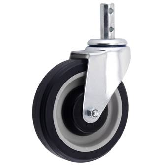 Medium-duty Thread Stem TPU Casters(Dual Holes Round Stem)