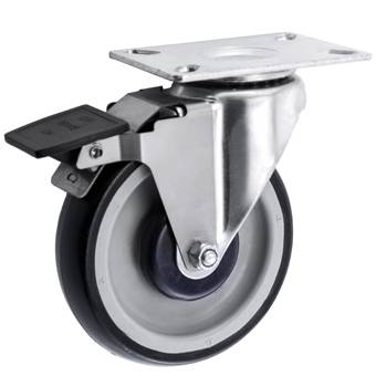 Medium-duty TPR Casters
