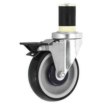 Medium-duty Thread Stem TPU Casters(Expansive Rubber)